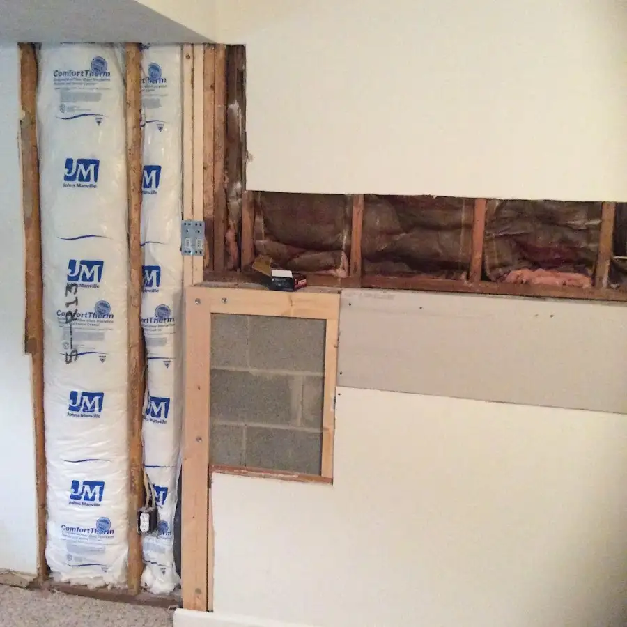 Wall insulation replacement during Structural Drying in Milton
